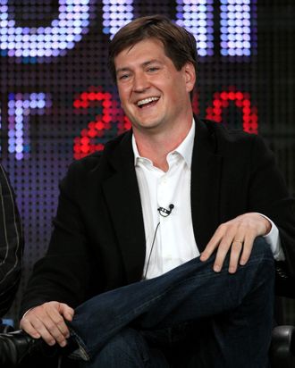 Showrunner for 'Cougar Town' and 'Scrubs' Bill Lawrence speaks onstage at the ABC comedy showrunners Q&A portion of the 2010 Winter TCA Tour day 4 at the Langham Hotel on January 12, 2010 in Pasadena, California.