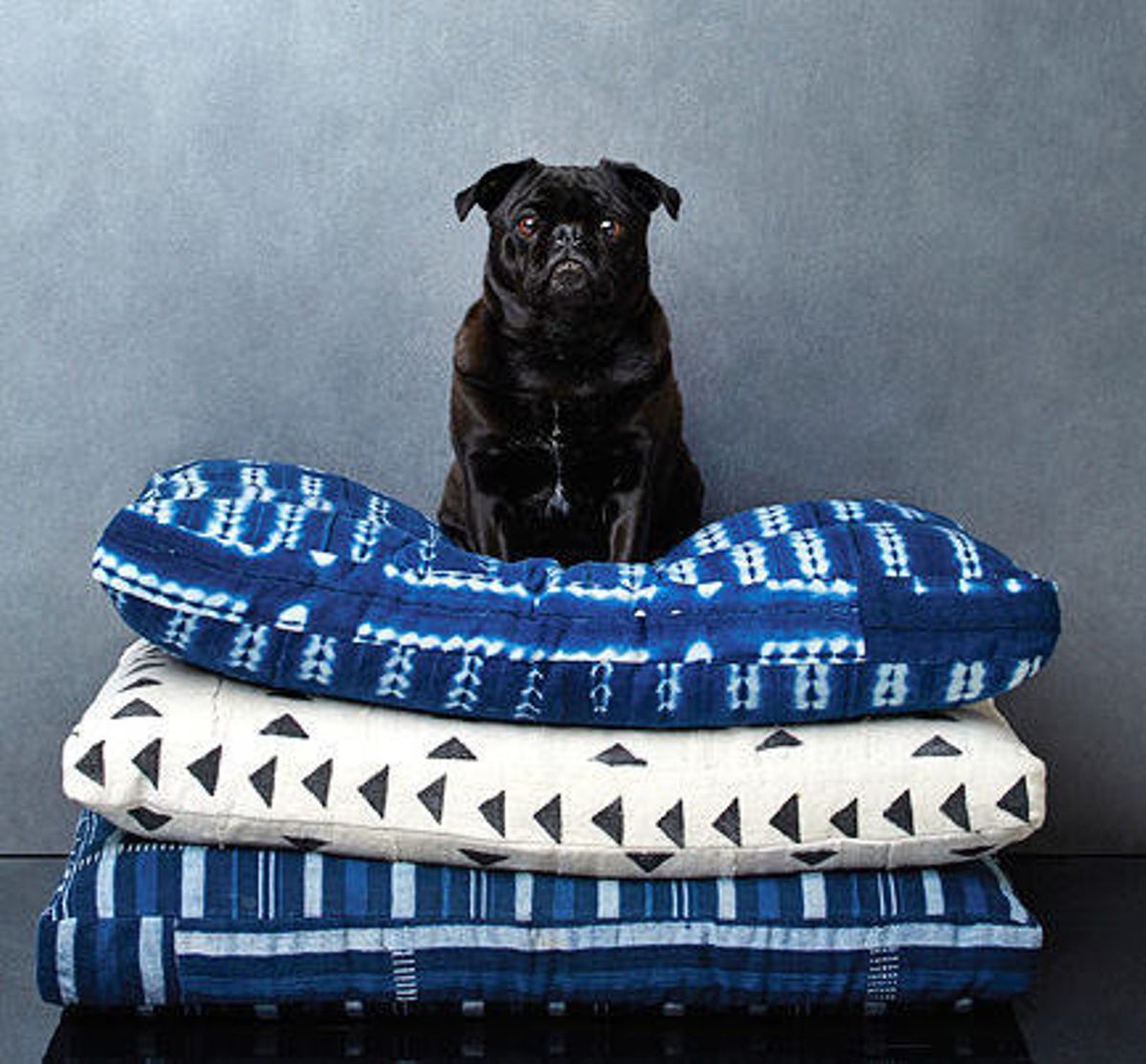 King Orvis Dog-Proof Fleece Coverlet//Only King Blue