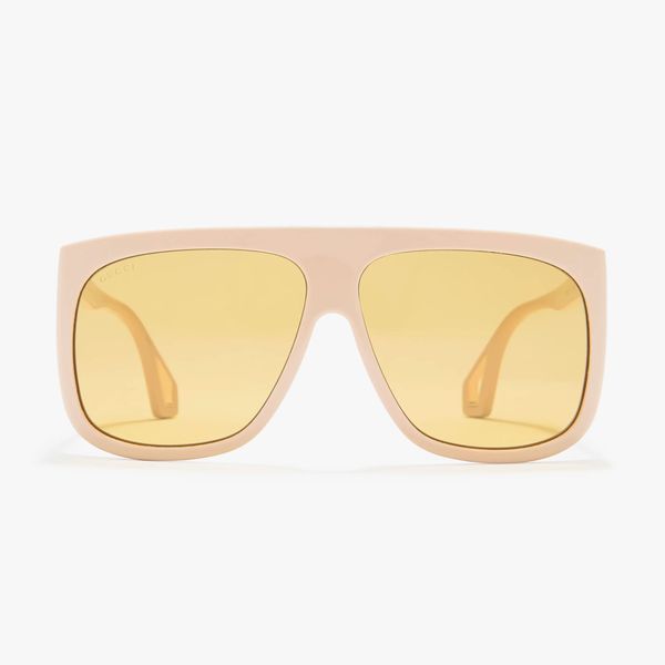 Gucci 62MM Shield Aviator Sunglasses
