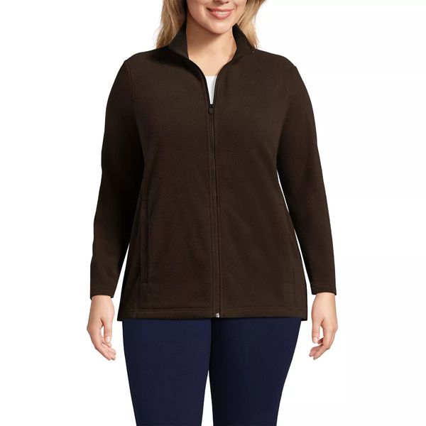 Lands' End Women's Anyweather Fleece Full Zip Jacket