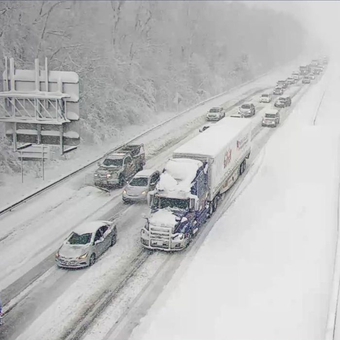 Drivers Stranded on Snowy Highway for Nearly a Day