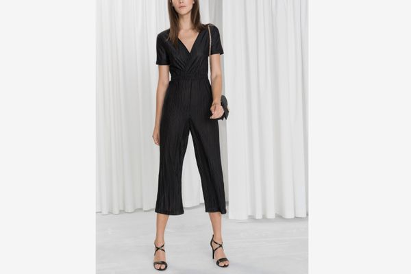 & Other Stories Pleated Wrap Jumpsuit