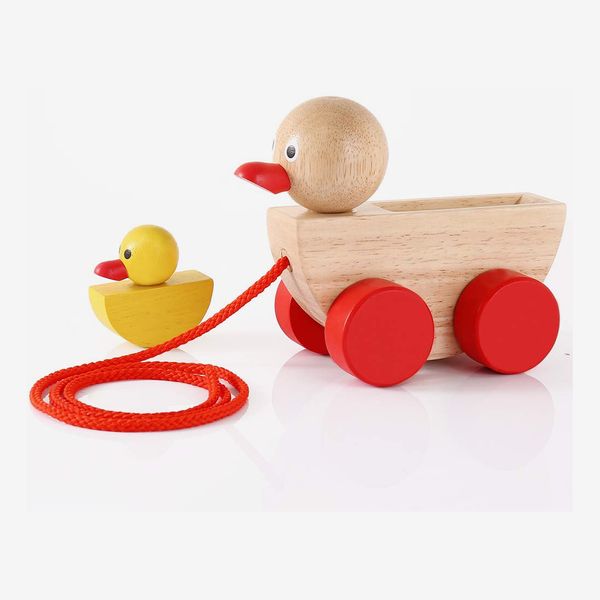 Babe Rock Toys Wooden Ducks Pull Toy