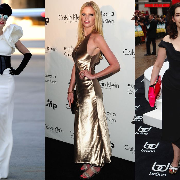 Lady Gaga, Lara Stone, and Nigella Lawson.
