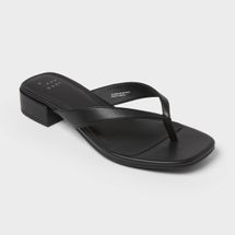 A New Day Women’s Berkely Square Toe Thong Heels