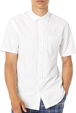 Amazon Essentials Regular-Fit Short-Sleeve Pocket Oxford Shirt