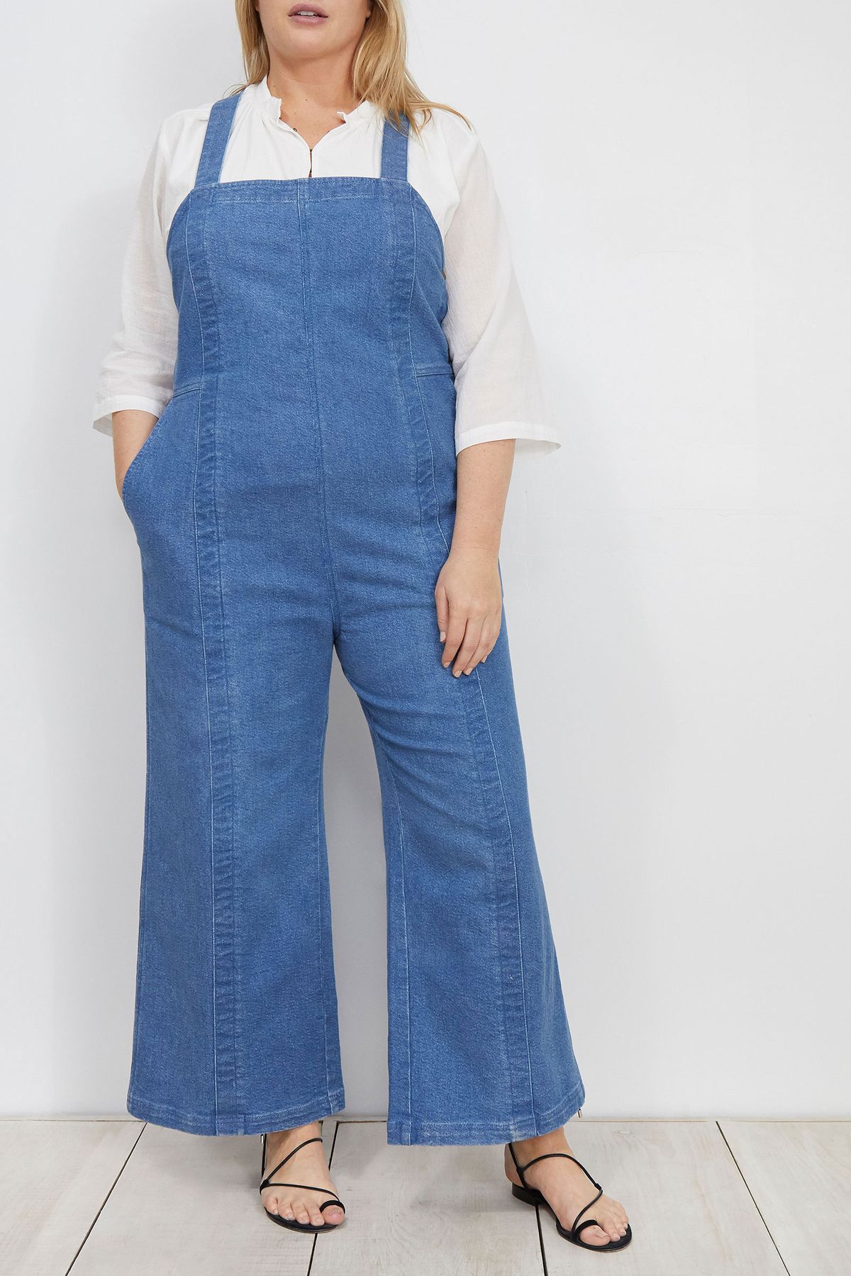 apiece apart carmen denim overall