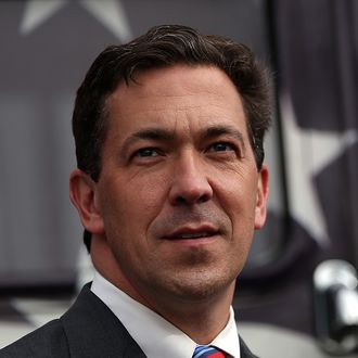 FLOWOOD, MS - JUNE 23: Republican candidate for U.S. Senate, Mississippi State Sen. Chris McDaniel looks on during a campaign rally on June 23, 2014 in Flowood, Mississippi. With one day to go before the Mississippi senate runoff election, Tea Party-backed Republican candidate for U.S. Senate, Mississippi State Sen Chris McDaniel is campaigning througout the state as he battles against incumbent U.S. Sen Thad Cochran (R-MS) in a tight race. (Photo by Justin Sullivan/Getty Images)