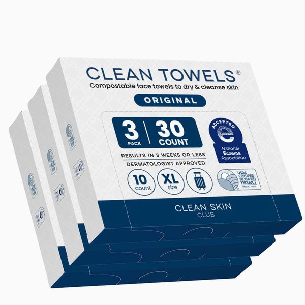 Clean Skin Club Clean Towels XL Travel Pack
