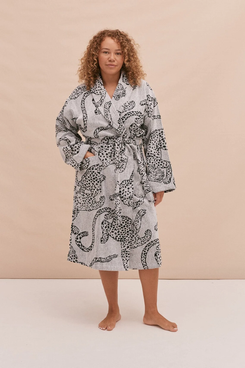 Bamboo Terry Cloth Robe Women's Fleece Bathrobe Soft Cozy Homewear Women  Dressing Gown Christmas Gift for Her 