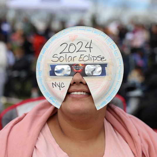 Partial solar eclipse in New York City