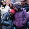 Mourners attend a memorial for slain 13-year-old Troy Gill in Crown Heights on March 5.