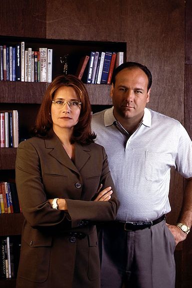 Lorraine Bracco And James Gandolfini in The Sopranos.