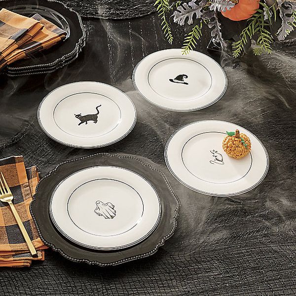 Grandin Road Halloween Icon Plates (Set of 4)
