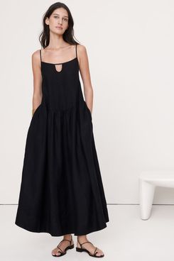 satin black maxi dress Elisa Black Satin Cowl Neck Maxi Dress
