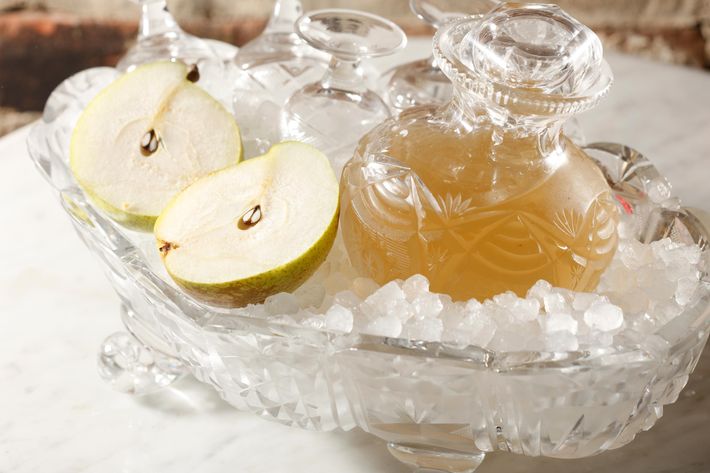 Spiced-pear vodka.