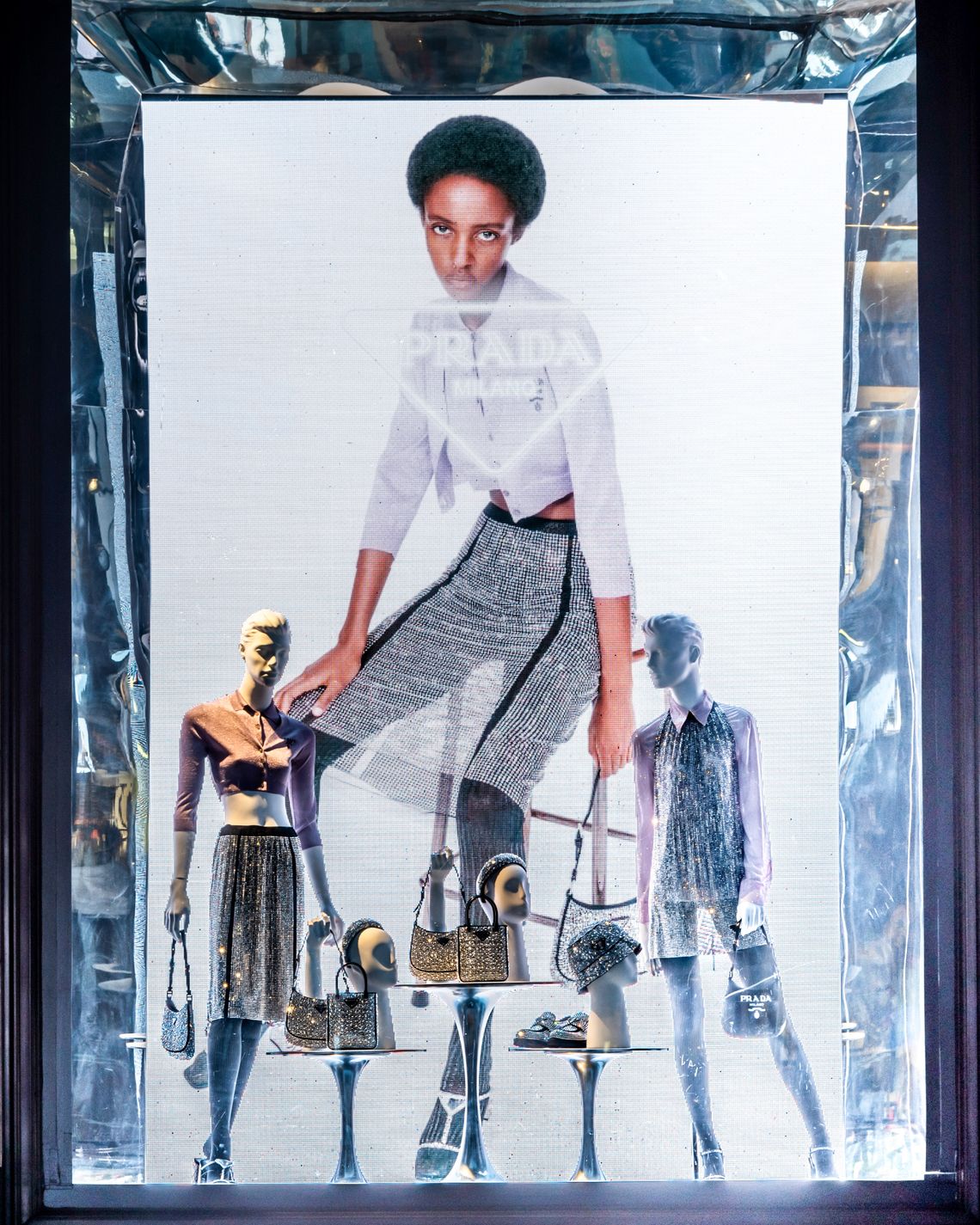 Prada Exclusive Shop Windows at Bergdorf Goodman