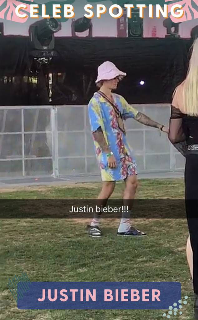 Justin Bieber Dances With No Shoes or Shirt at Coachella