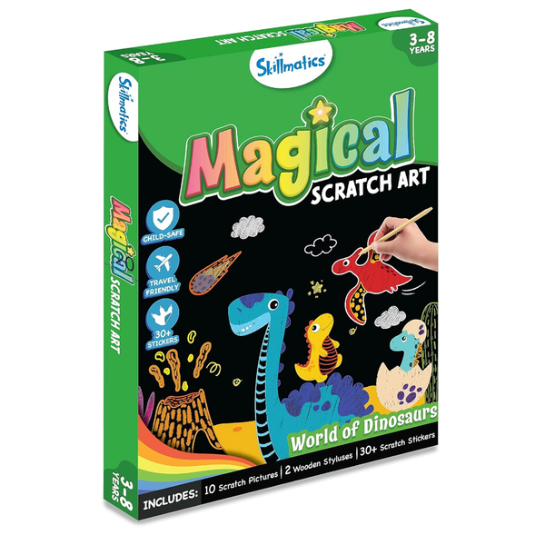 Skillmatics Magical Scratch Art Book for Kids