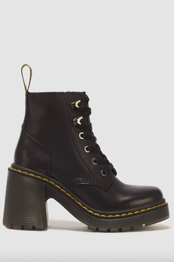 Dr. Martens Jesy Sendal Leather Lace Up Flared Heel Boots