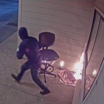 Arsonist lighting fire to a Planned Parenthood in Watsonville, California.