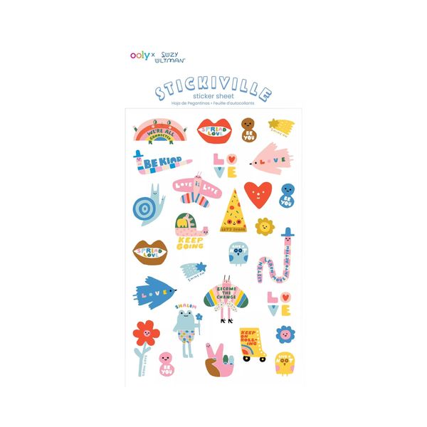 Suzy Ultman x Ooly Mini Mantra Puffy Stickers