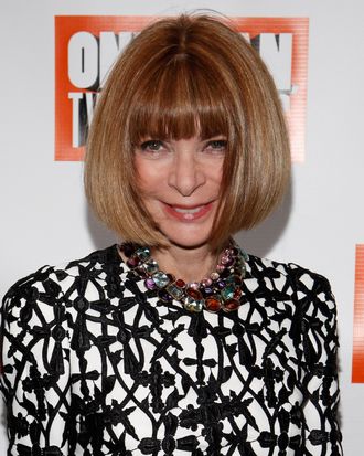 NEW YORK, NY - APRIL 18: Editor-in-chief of American Vogue Anna Wintour attends the 
