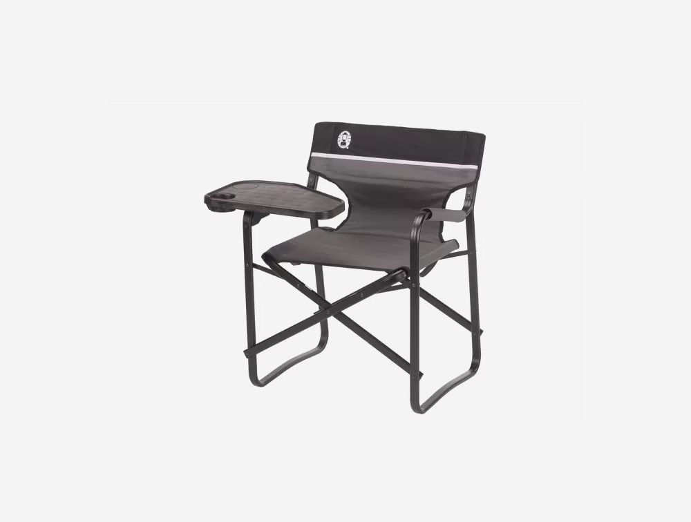 Coleman Aluminum Deck Chair With Side Table Review 2021 The