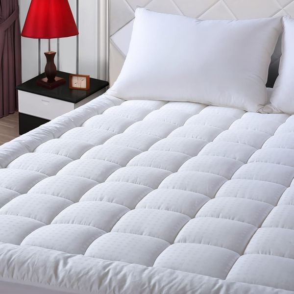 Easeland Cotton Pillow Top Mattress Pad