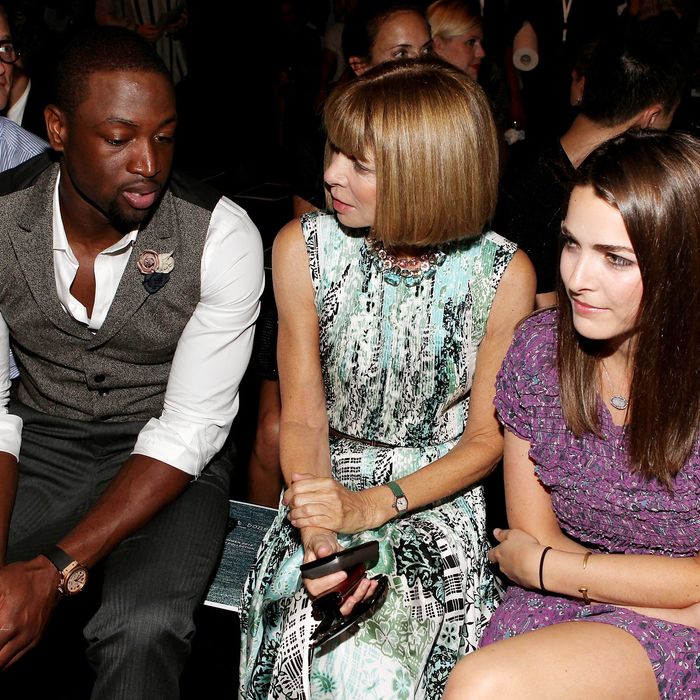 Dwyane Wade, Anna Wintour, and Bee Shaffer.