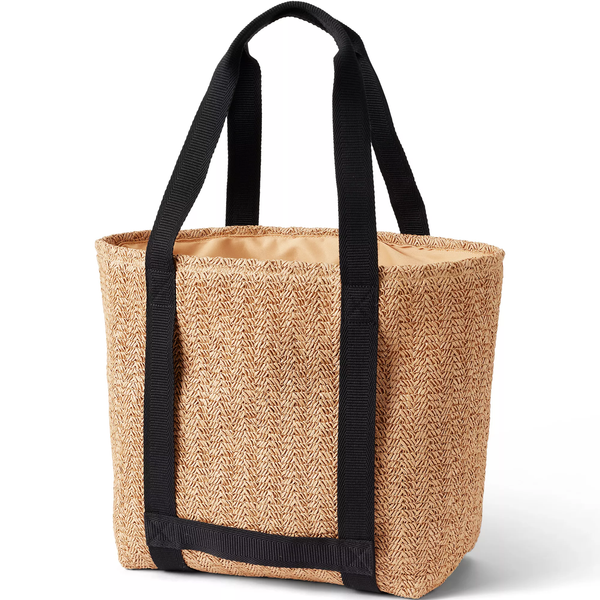 Lands' End Straw Tote Bag