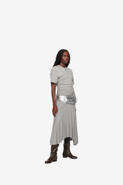 Gimaguas Gray Fortuna Midi Skirt