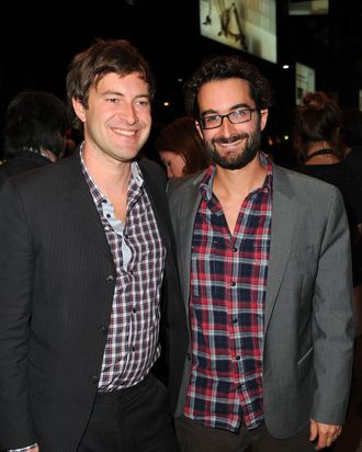 Actor Mark Duplass and Director Jay Duplass arrives at 