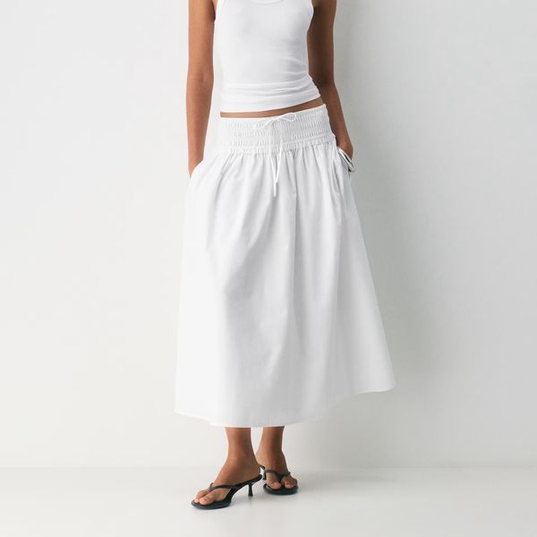 Aritzia Vetiver Poplin Skirt