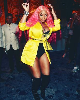 Nicki Minaj Slays in Pink Latex Outfit -- See the Racy Style!