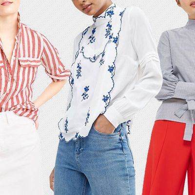 9 Colorful Work Blouses Under $100