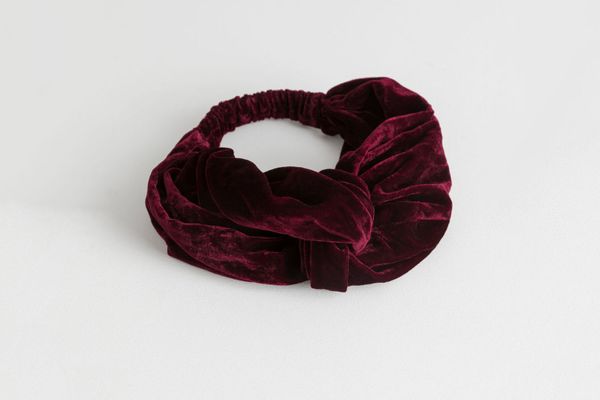 & Other Stories Velvet Twist Knot Hairband