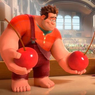 FILE - This publicity film image released by Disney shows Ralph, left, voiced by John C. Reilly in a scene from 