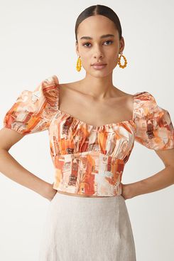 & Other Stories Puff Sleeve Top