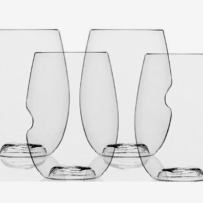 Govino Dishwasher-Safe Flexible Shatterproof Recyclable Wineglasses, 16 oz., Set of 4