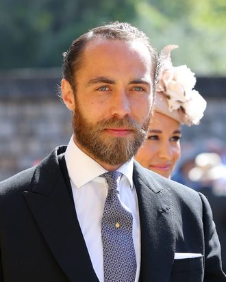 James Middleton at Prince Harry and Meghan Markle's royal wedding.