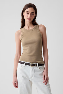 Gap Modern Ribbed Halter Tank Top