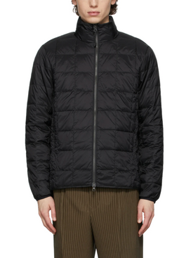Taion Black High Neck Quilted Down Jacket