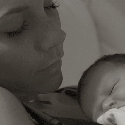 Victoria Beckham and Harper Seven.