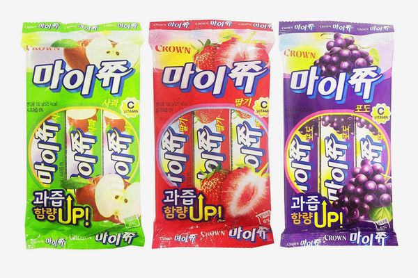 Korean Chewy Fruit Snack My Jju Gummy Variety Pack of 3