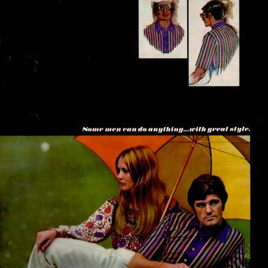 March 30
“Some men can do anything … with great style.” Others dress to match their beach umbrella.