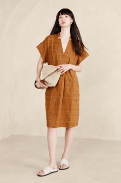 Banana Republic Laurel Linen-Cotton Utility Dress