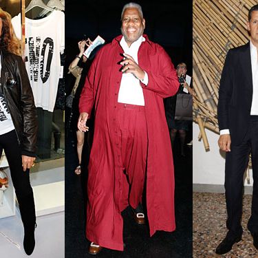 DVF, André Leon Talley, and Stefano Tonchi.