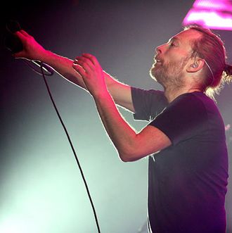 AMSTERDAM, NETHERLANDS - OCTOBER 14: Thom Yorke of Radiohead performs at Ziggo Dome on October 14, 2012 in Amsterdam, Netherlands. (Photo by Greetsia Tent/WireImage)