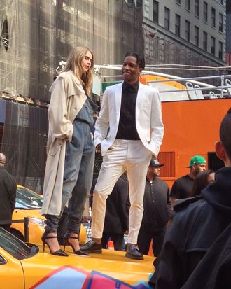 Cara Delevingne and A$AP Rocky.